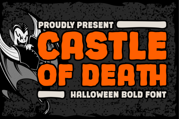 Castle of Death: A Bold Display Font for Eerie Visuals