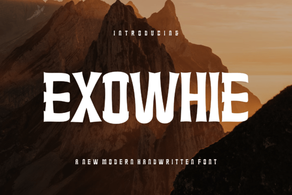 Exowhie: A Bold Typeface for Modern Branding