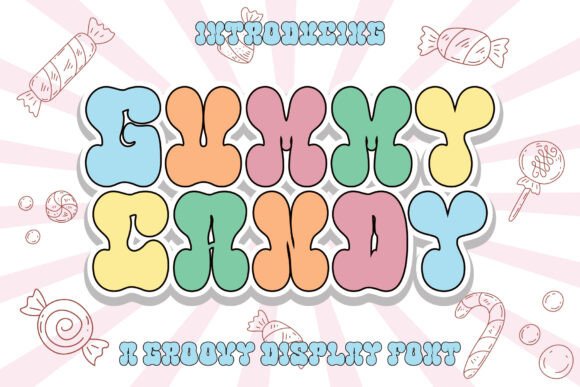 Gummy Candy: A Playful Retro Font for Modern Design