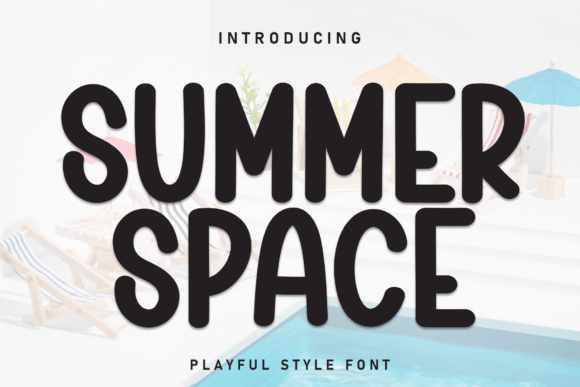 Summer Space: A Bold Display Font for Impactful Design