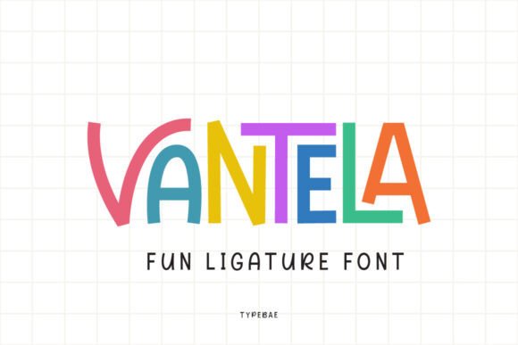 Vantela: The Playful Display Font for Creative Projects